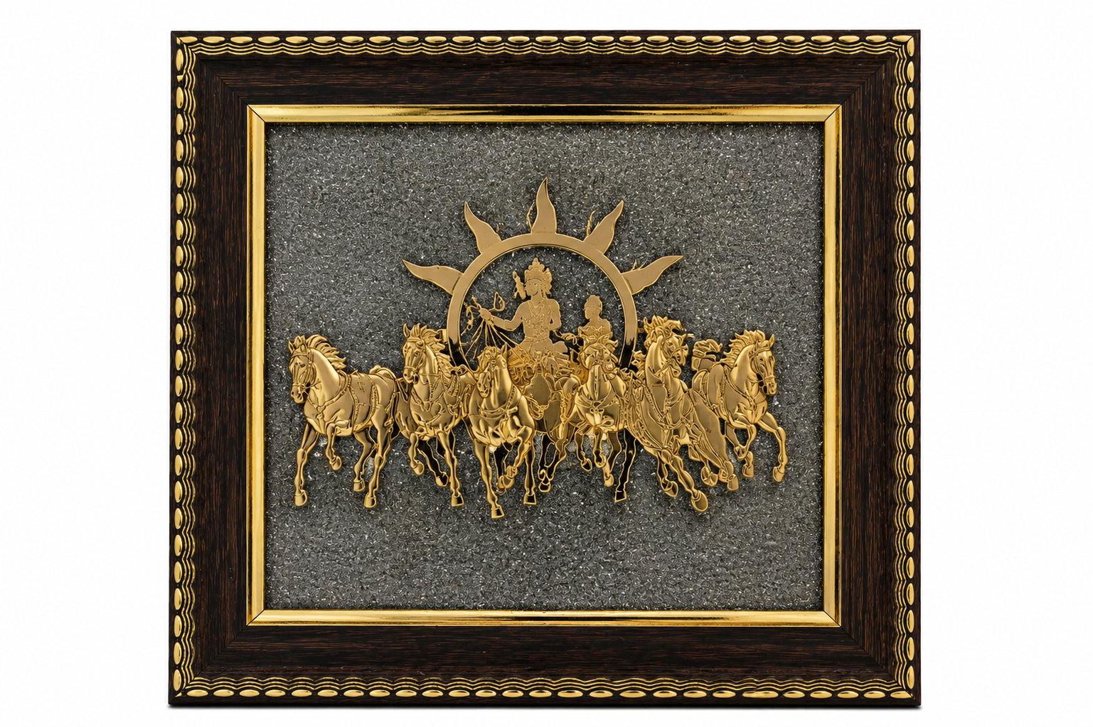 7 Horse Pyrite Frame