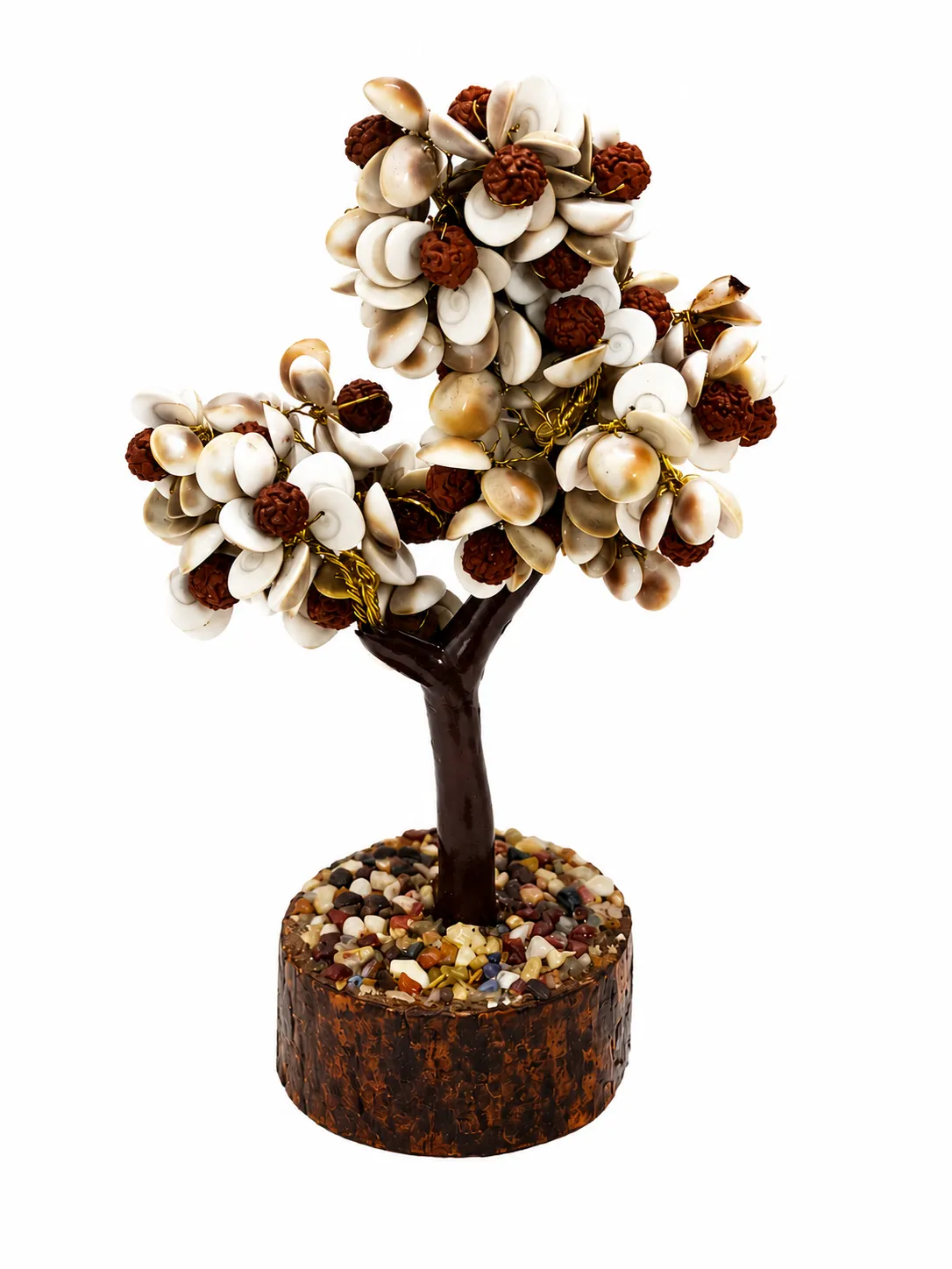 Divine Abundance Rudraksha & Cowrie Tree