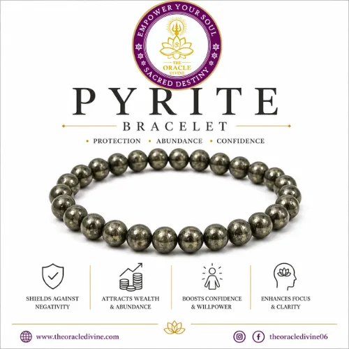 Premium Natural Pyrite Bracelet | Prosperity Crystal Bracelet