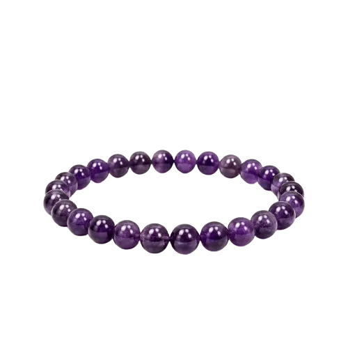 Premium Natural Amethyst Bracelet | Calming Crystal Bracelet