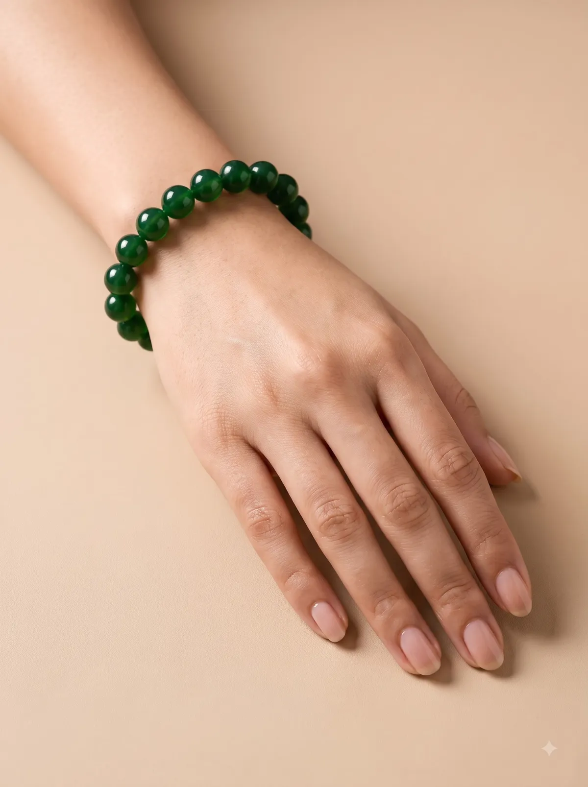 Premium Natural Green Onyx Bracelet | Confidence & Harmony Crystal Bracelet