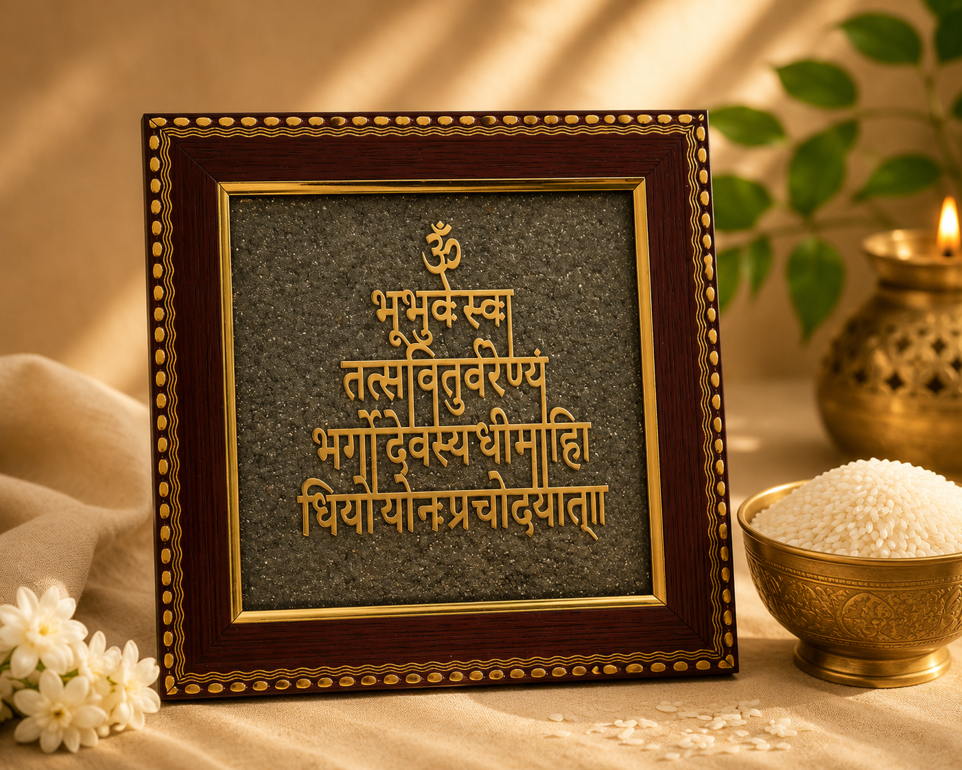 Gayatri Mantra Sacred Frame